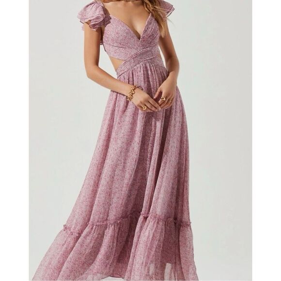 ASTR The Label Primrose Dress - Pink - Picture 1 of 13